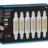Mexen Vega 6x żarówka LED R7S, 7W, Ciepła - 3000K, 806 lm - L126-R7S-0730-01x06