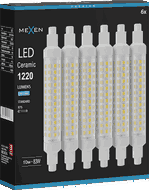 Mexen Vega 6x żarówka LED R7S, 10W, Zimna - 6500K, 1220 lm - L126-R7S-1065-02x06