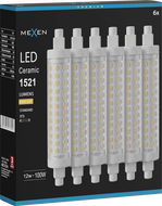 Mexen Vega 6x żarówka LED R7S, 12W, Ciepła - 3000K, 1521 lm - L126-R7S-1230-02x06