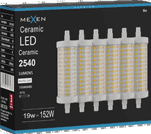 Mexen Vega 6x żarówka LED R7S, 19W, Neutralna - 4000K, 2540 lm - L126-R7S-1940-02x06