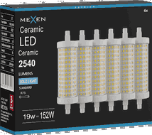 Mexen Vega 6x żarówka LED R7S, 19W, Zimna - 6500K, 2540 lm - L126-R7S-1965-02x06