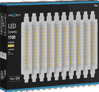 Mexen Vega 10x żarówka LED ściemnialna R7S, 10W, Ciepła - 3000K, 1100 lm - L125-R7S-1030-02x10