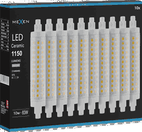 Mexen Vega 10x żarówka LED ściemnialna R7S, 10W, Zimna - 6500K, 1150 lm - L125-R7S-1065-02x10