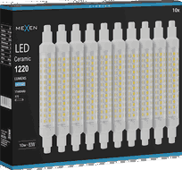 Mexen Vega 10x żarówka LED R7S, 10W, Zimna - 6500K, 1220 lm - L126-R7S-1065-02x10