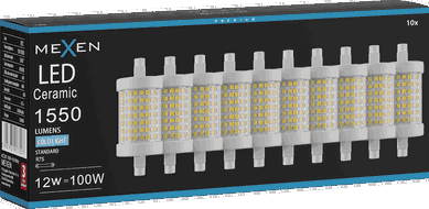 Mexen Vega 10x żarówka LED R7S, 12W, Zimna - 6500K, 1550 lm - L126-R7S-1265-01x10