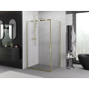 Mexen Exo-3S kabina prysznicowa rozsuwana 95 x 100 cm, transparent, złota - 8153-095-100-50-00