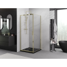 Mexen Exo-3S kabina prysznicowa rozsuwana 85 x 85 cm, transparent, złota - 8153-085-085-50-00