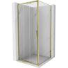 Mexen Exo-3S kabina prysznicowa rozsuwana 100 x 100 cm, transparent, złota - 8153-100-100-50-00