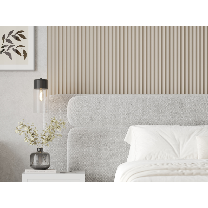 Mexen Strio 01 lamele ścienne ryflowane 280 x 14,5 cm (2szt), latte - S120-280-01-329