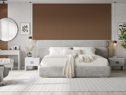 Mexen Strio 01 lamele ścienne ryflowane 280 x 14,5 cm (2szt), metal mocha - S120-280-01-355