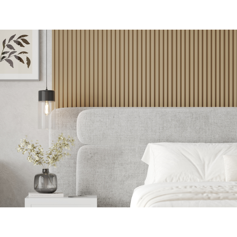 Mexen Strio 03 lamele ścienne ryflowane 280 x 14,5 cm (2szt), cappuccino - S120-280-03-304