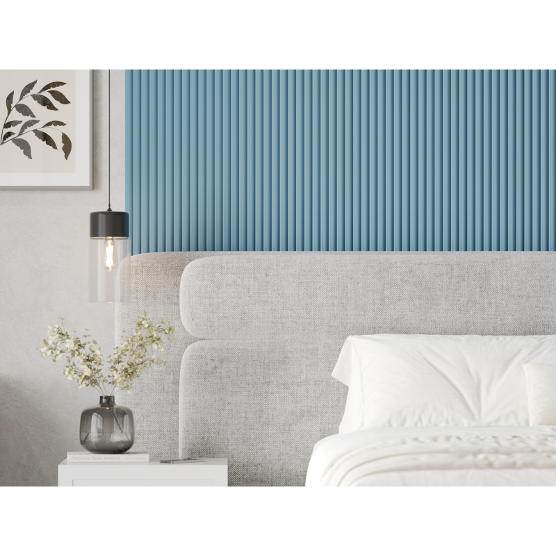Mexen Strio 02 lamele ścienne ryflowane 280 x 14,5 cm (2szt), denim blue - S120-280-02-319