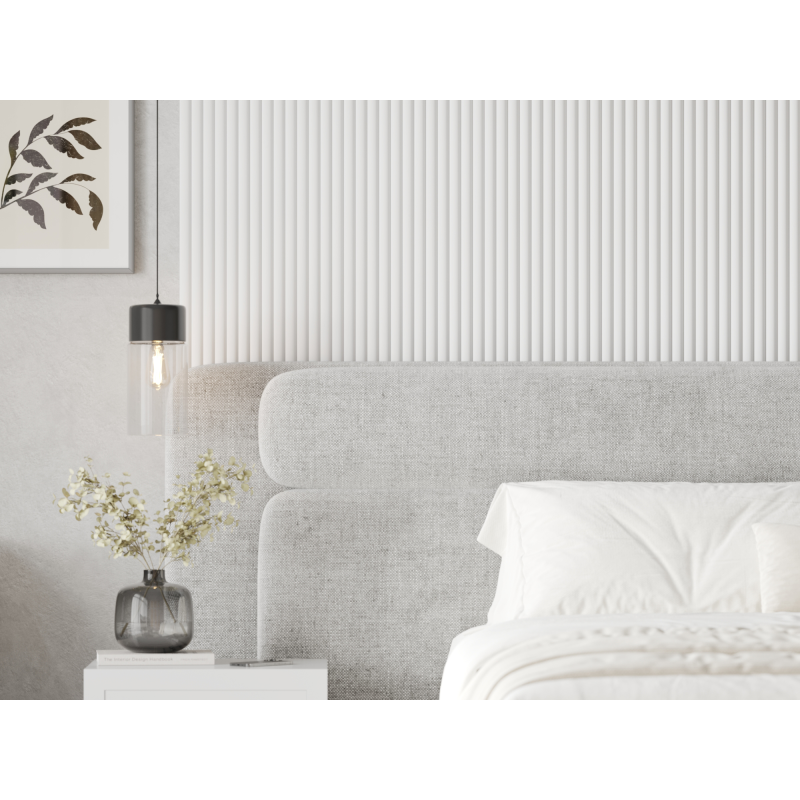 Mexen Strio 02 lamele ścienne ryflowane 280 x 14,5 cm (2szt), pure white - S120-280-02-322