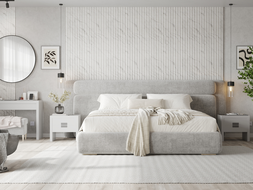 Mexen Strio 01 lamele ścienne ryflowane 280 x 14,5 cm (2szt), carrara white - S120-280-01-390