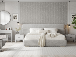 Mexen Strio 01 lamele ścienne ryflowane 280 x 14,5 cm (2szt), pietra grey - S120-280-01-391