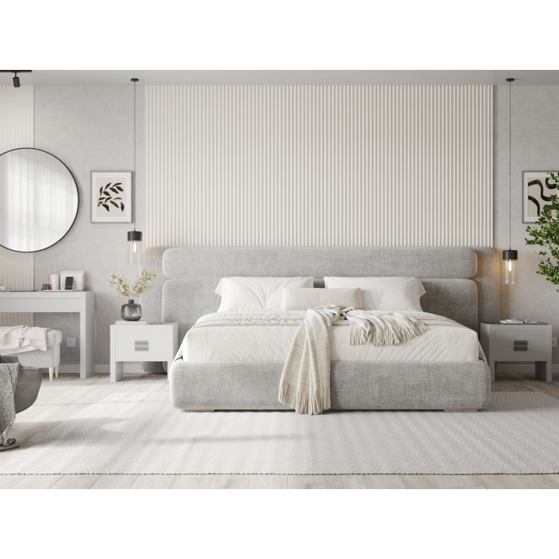Mexen Strio 01 lamele ścienne ryflowane 280 x 14,5 cm (2szt), white leather - S120-280-01-366
