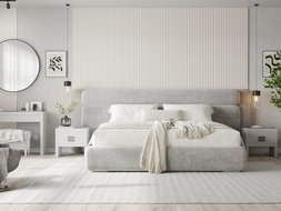 Mexen Strio 01 lamele ścienne ryflowane 280 x 14,5 cm (2szt), white leather - S120-280-01-366