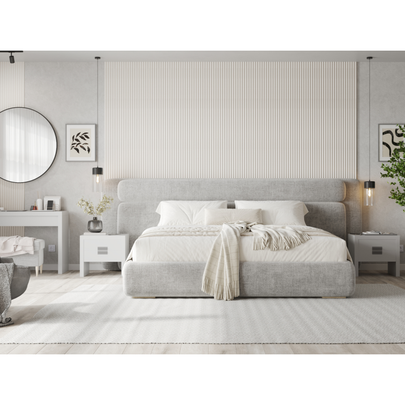 Mexen Strio 02 lamele ścienne ryflowane 280 x 14,5 cm (2szt), white leather - S120-280-02-366