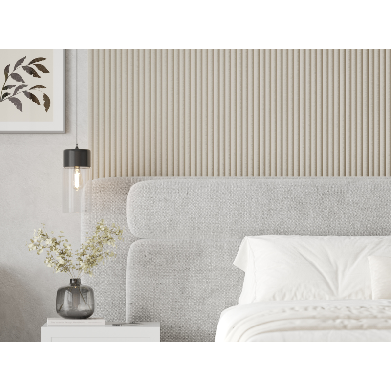 Mexen Strio 02 lamele ścienne ryflowane 280 x 14,5 cm (2szt), cashmere leather - S120-280-02-367