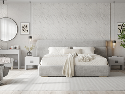 Mexen Strio 02 lamele ścienne ryflowane 280 x 14,5 cm (2szt), carrara white - S120-280-02-390