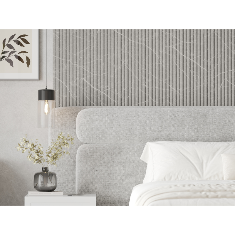 Mexen Strio 02 lamele ścienne ryflowane 280 x 14,5 cm (2szt), pietra grey - S120-280-02-391