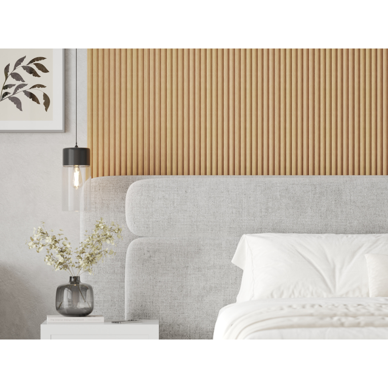 Mexen Strio 02 lamele ścienne ryflowane 280 x 14,5 cm (2szt), dąb natural - S120-280-02-380