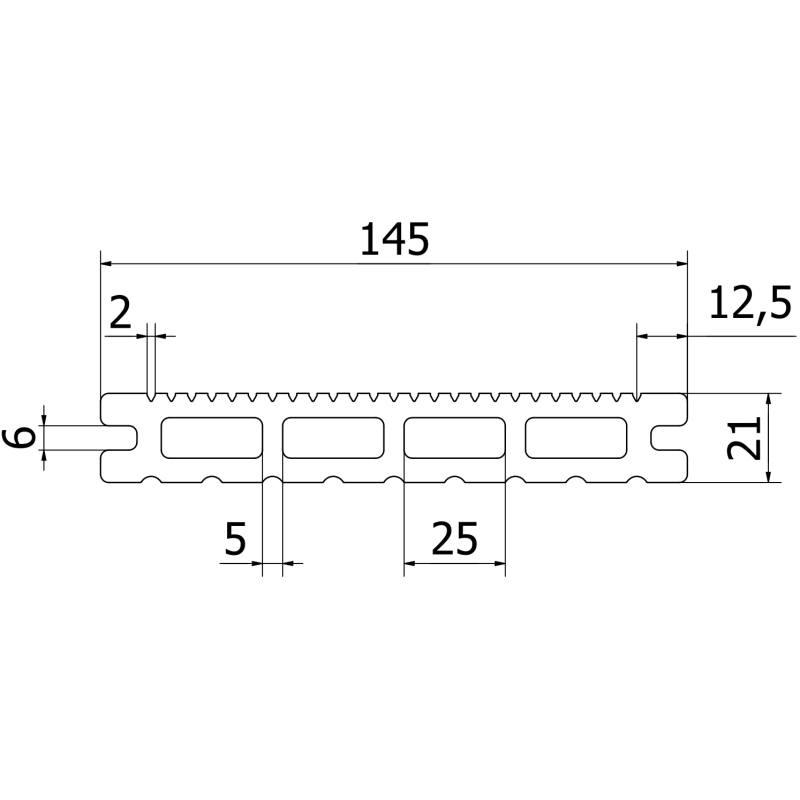 Mexen Terrio Base deska tarasowa kompozytowa 300 x 14,5 x 2,1 cm, copper brown - C1001-300-56