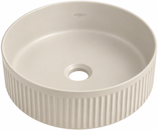 Mexen Grovo umywalka nablatowa ryflowana 35 x 35 cm, kaszmir mat - 22303532