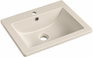 Mexen Lora umywalka wpuszczana w blat 53 x 46 cm, kaszmir mat - 25365332