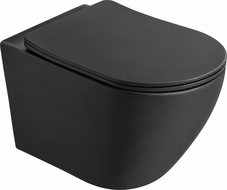Mexen Lena 2.0 miska wc Rimless z deską wolnoopadającą slim, duroplast, czarna mat - 3022L4085