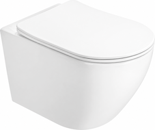 Mexen Lena 2.0  miska wc Rimless Tornado z deską wolnoopadającą slim, duroplast, biała połysk - 3022L4000T