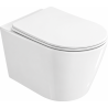 Mexen Rico 2.0  miska wc Rimless Tornado z deską wolnoopadającą slim, duroplast, biała połysk - 3072L4000T