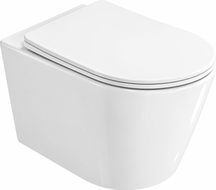 Mexen Rico 2.0  miska wc Rimless Tornado z deską wolnoopadającą slim, duroplast, biała połysk - 3072L4000T