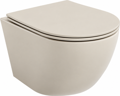 Mexen Lena miska wc Rimless z deską wolnoopadającą slim, duroplast, kaszmir mat - 30224032
