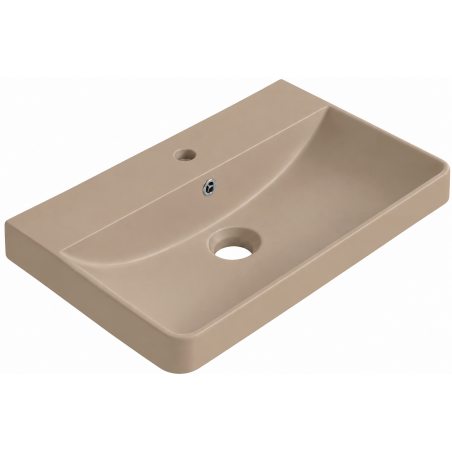 Mexen Dagna umywalka wpuszczana w blat 60 x 35 cm, cappuccino mat - 21996064
