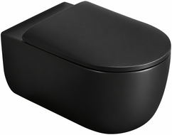Mexen Carmen 2.0  miska wc Rimless Tornado z deską wolnoopadającą slim, duroplast, czarna mat - 3088L4185T