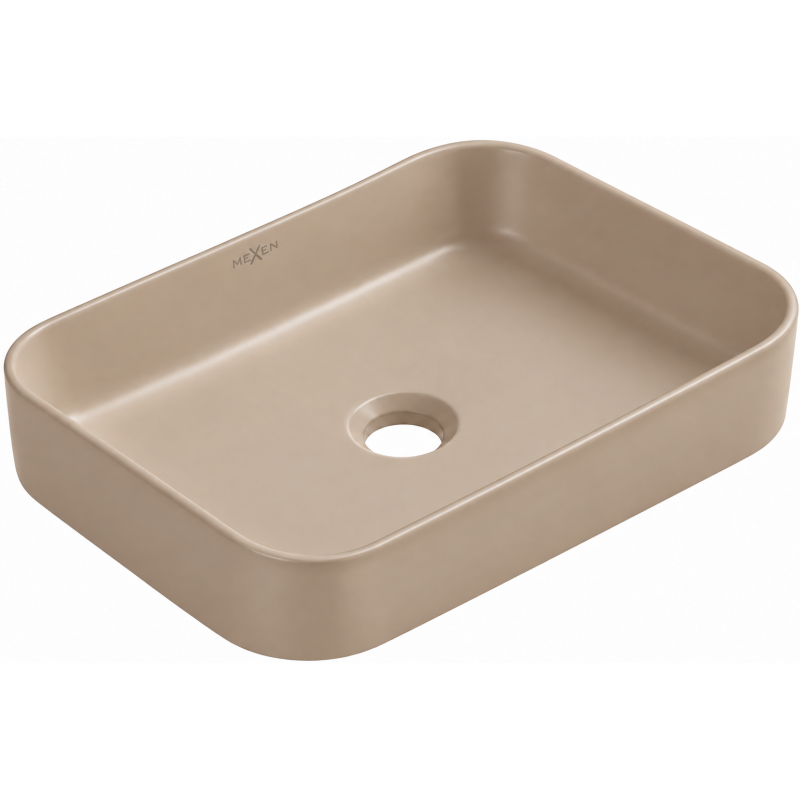 Mexen Vena umywalka nablatowa 50 x 37 cm, cappuccino mat - 22195064