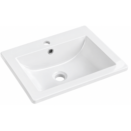 Mexen Lora umywalka wpuszczana w blat 53 x 46 cm, biała - 25365300