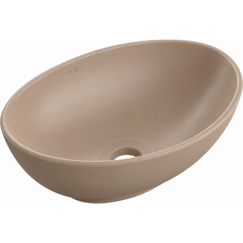 Mexen Elza umywalka nablatowa 40 x 33 cm, cappuccino mat - 21014064