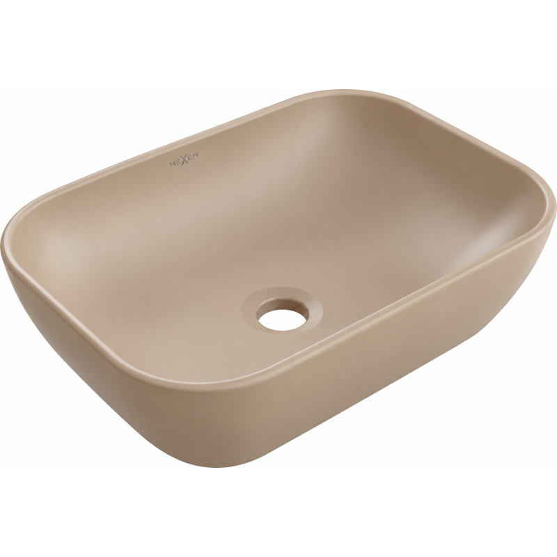 Mexen Rita umywalka nablatowa 45 x 32 cm, cappuccino mat - 21084564
