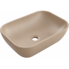 Mexen Rita umywalka nablatowa 45 x 32 cm, cappuccino mat - 21084564