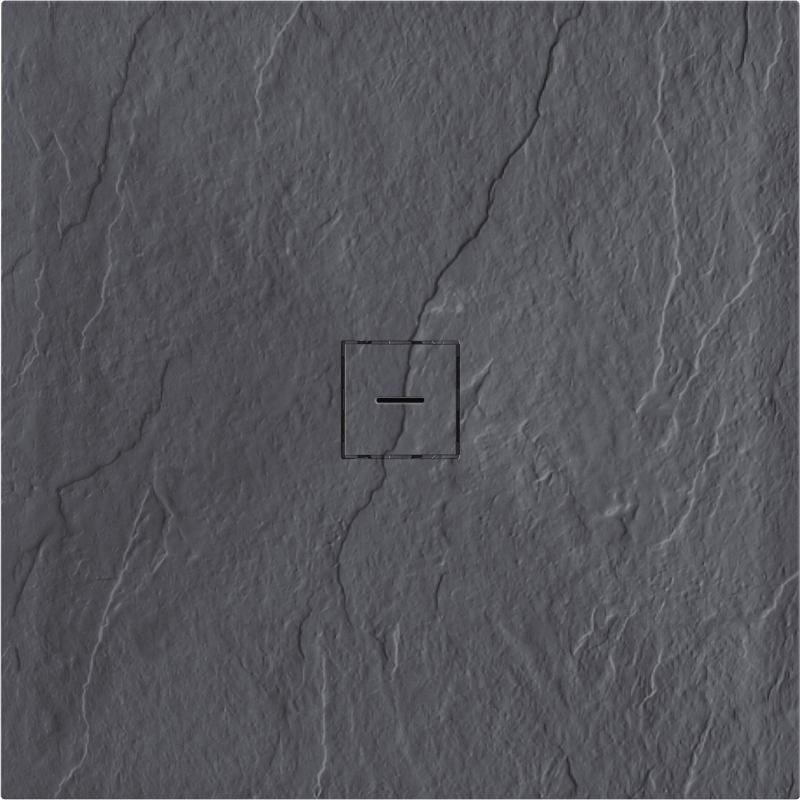 Mexen Lito brodzik kompozytowy kwadratowy 90 x 90 cm, antracyt - 48S719090