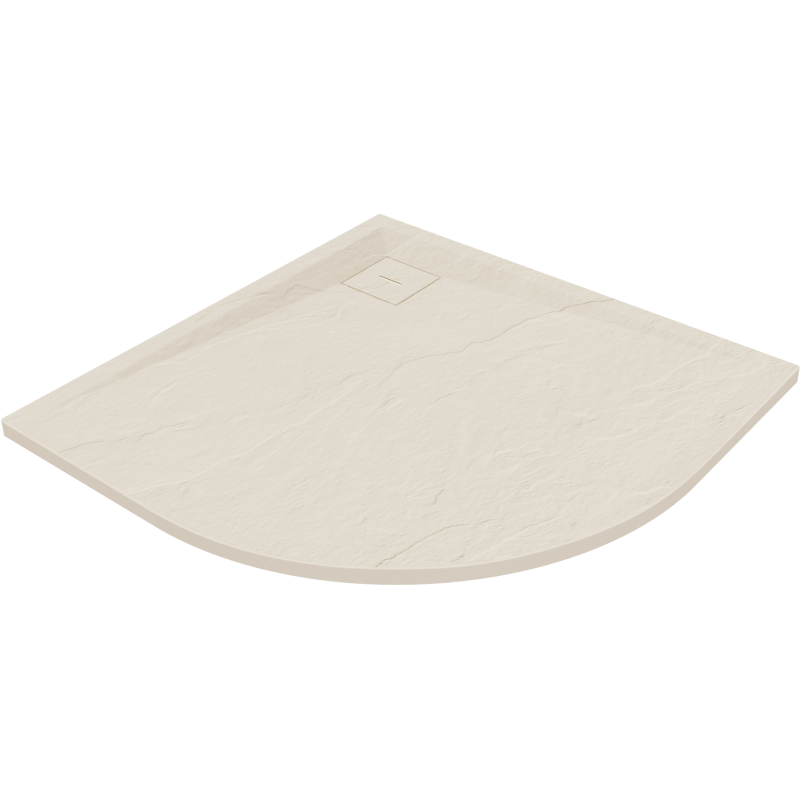 Mexen Lito brodzik kompozytowy półokrągły 90 x 90 cm, beżowy - 48Q699090