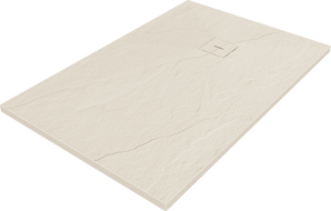 Mexen Lito brodzik kompozytowy prostokątny 90 x 80 cm, beżowy - 48R698090