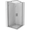 Mexen Exo-R Duo kabina prysznicowa kwadratowa uchylna 100 x 100 cm, transparent, gun metal - 8110-100-100-95-00
