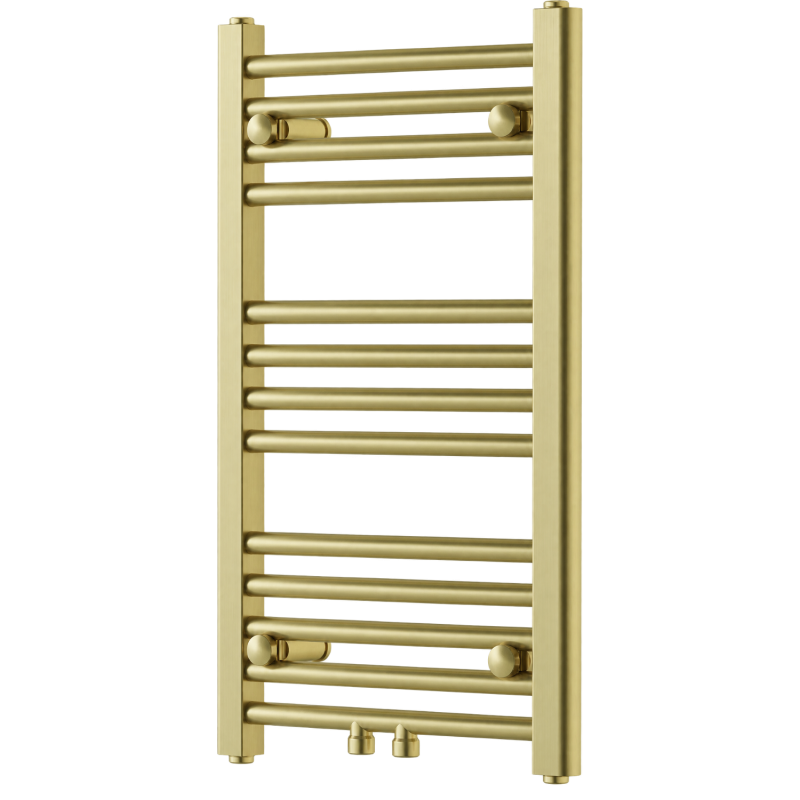 Mexen Ares grzejnik łazienkowy 700 x 400 mm, 189 W, złoty szczotkowany - W102-0700-400-00-55