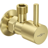 Mexen R1 zawór kątowy do baterii 1/2"x3/8", złoty szczotkowany - 79970-55
