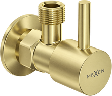 Mexen R1 zawór kątowy do baterii 1/2"x3/8", złoty szczotkowany - 79970-55