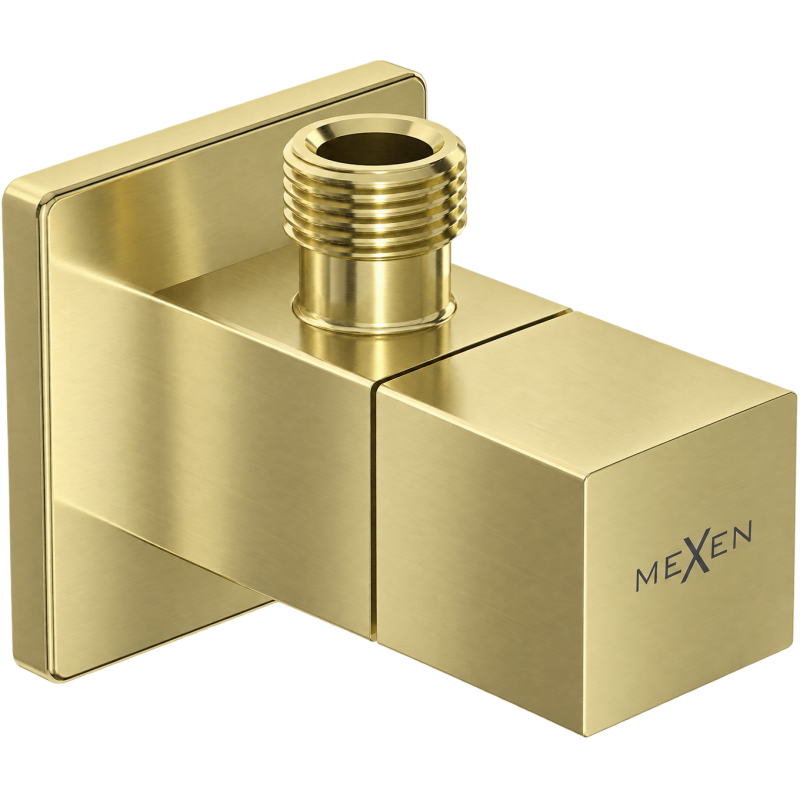 Mexen S zawór kątowy do baterii 1/2"x3/8", złoty szczotkowany - 79971-55
