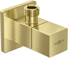 Mexen S zawór kątowy do baterii 1/2"x3/8", złoty szczotkowany - 79971-55
